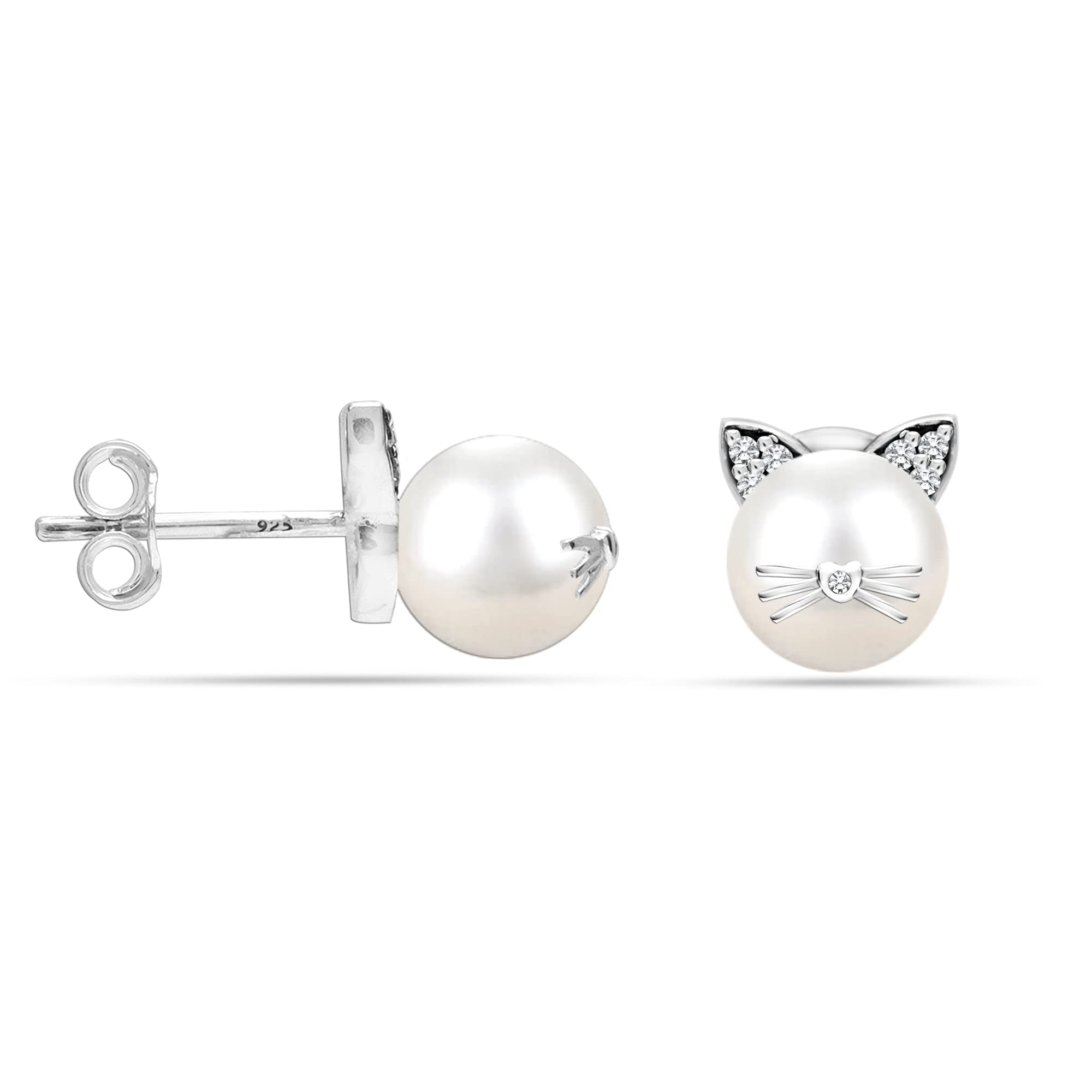 See full amazon price history chart for LeCalla 925 Sterling Silver BIS Hallmarked Simulated Pearl Cat Small Stud Earring for Women and Girls LeCalla 925 Sterling Silver BIS Hallmarked Simulated Pearl Cat Small Stud Earring for Women and Girls (B09M6N6YH3) Amazon Price History, Amazon Price Tracker