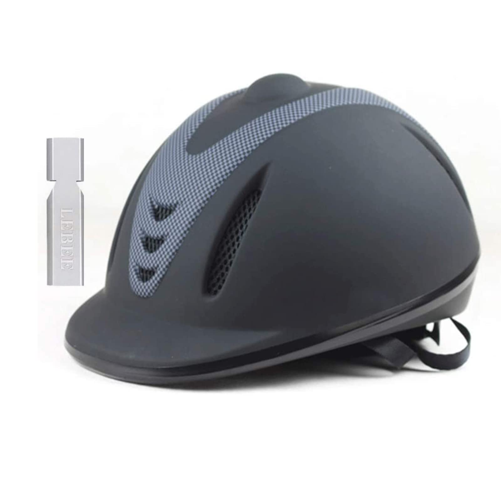 LEBEE Casco de equitacion Sombrero Transpirable para Montar a Caballo Suministros ecuestres Amantes de la equitación,Black-L(57-58cm)
