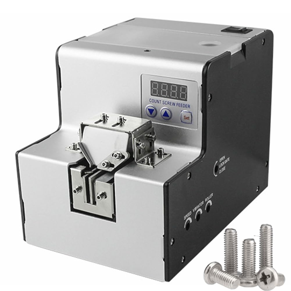Miboce Automatic Screw Feeder, Adjustable Orbital Screw Automatic Arrangement Machine, 500Cc Screw Capacity, Operating Speed 2/S, For 1‑5Mm Dia Screws, Less Than 20Mm Length