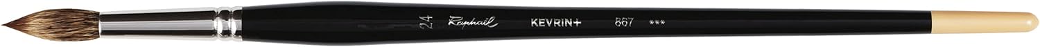 Raphael Kevrin+ 867 Synthetic Blend Brush, Round, 24, Natural