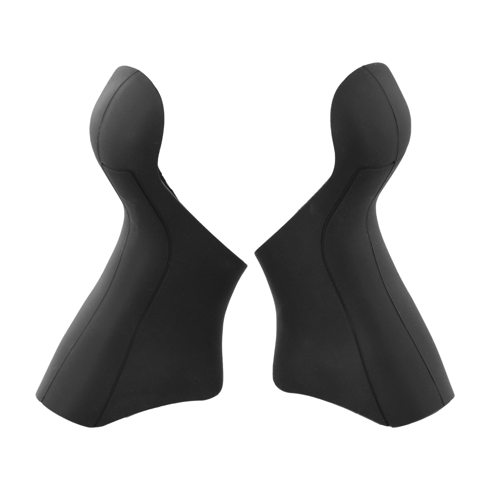 Elchuiaby Bicycle Brake Lever Hoods Silicone Gear Shift Cover Compatible with ST-2400 ST-3500 ST-4500 Non-Slip Brake Grips(Black)
