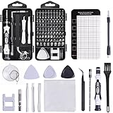 HPFIX Präzisions-Schraubendreher-Sets 124-teiliges Computer-Werkzeugset mit 101 Bits Magnetisch, Elektronik-Reparatur-Werkzeugset für iPhone, MacBook, Laptop, PC, Tablet, PS4, Nintendo, Spielkonsole