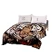 Produktbild Leichte Korallenrotes Vlies Decke, Morbuy Kuscheldecke hochwertige Flauschige Gewichtsdecke Feinste Tagesdecke Wohndecke Mikrofaserdecke Couch-Decke Reisedecke (220x240cm,Tiger)