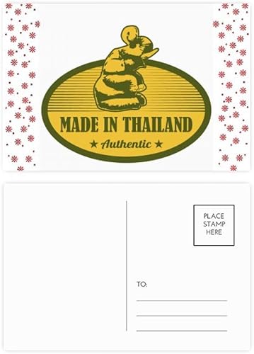 Tailandia Cultura Aduanera Hecho en Tailandia Navidad Navidad Flor Celebración Postal Bendición Bendición Tarjeta de correo