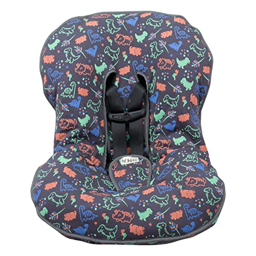 JYOKO Kids Abdecken Gepolsterte Universal für Babyschale (Happy Dino)