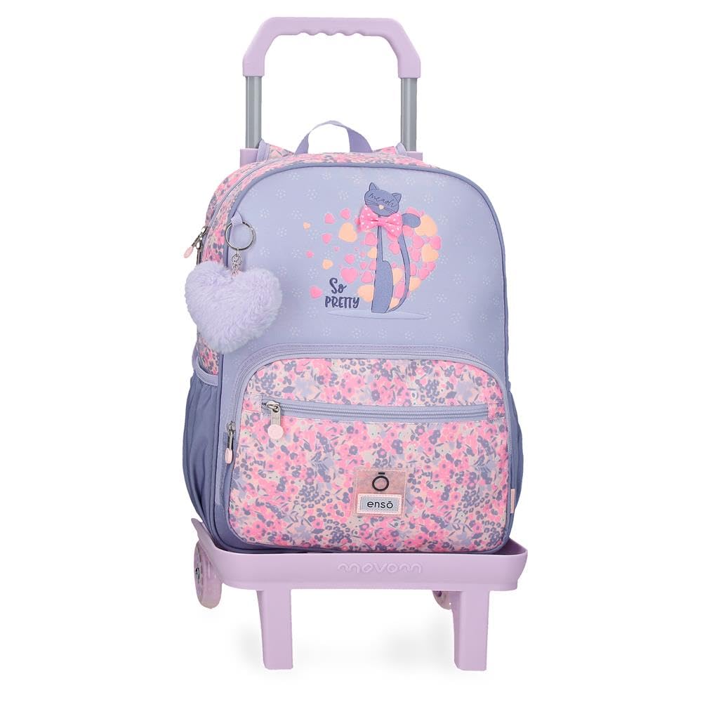 Enso So Pretty Mochila Escolar con Carro Multicolor 30x38x12 cms Poliéster
