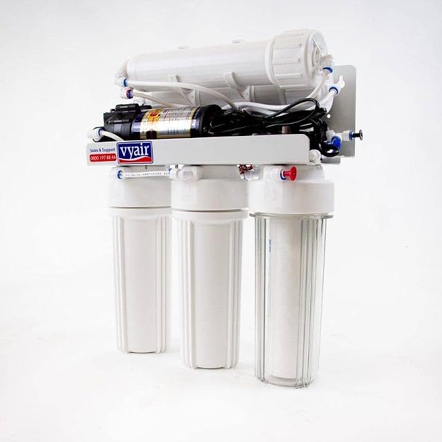 VYAIR RO-200 4-Stage 200 Gallons Per Day (757 Litres) Reverse Osmosis Water Filter System with Pump for Drinking Water, Koi and Tropical Aquariums and Window Cleaning