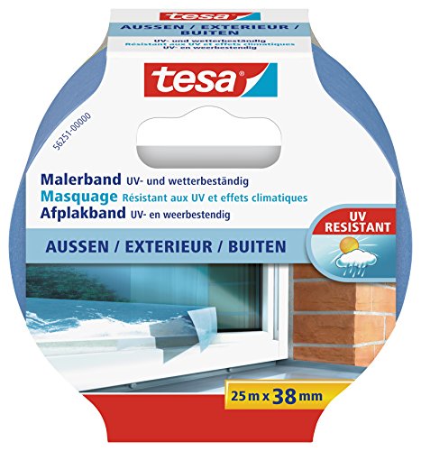TESA 56251 - masking tapes (Painters masking tape, Interior y exterior, Azul, Papel, Vidrio, Áspero, Alise)