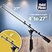 Hola! Music Microphone Stand, Tripod Boom Arm Floor Mic Stand w/Adjustable Height for Home, Studio, Office or Stage Use - Standard Clutch Single Unit