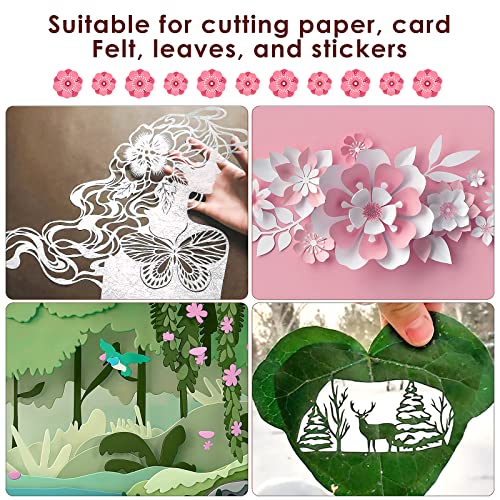 Craft Cutting Tools, Craft Cutting Tools Pen, Rotating Cutting Blade Stainless Steel Craft Knives, Handheld Paper-Cutting Tool (13 Pcs) #TOP2