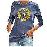 Damen Sweatshirts sind aus Polyester gefertigt, haben also eine gewisse Dehnung und sind sehr weich und warm wie ein feiner Pullover. Sie sind ideal, um im Winter bequem und warm zu bleiben