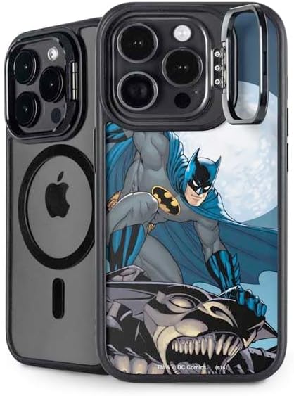 Skinit Kickstand Phone Case Compatible with iPhone 16 Pro Max - Officially Licensed DC Comics Batman Watches Over The City Design