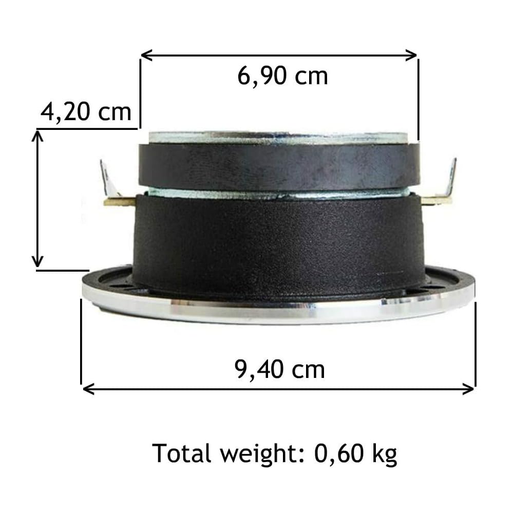 KIT SET PER SP AUDIO SPTW28 TW28 2 tweeter ultra slim da 100 watt rms e 200 watt max, da 9,40 cm di diametro, 107 db, profondità solo 4,2 cm, a coppia + condensatori omaggio