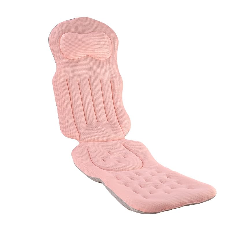 Cuscino antiscivolo per vasca da bagno con ventose, sostiene collo, schiena