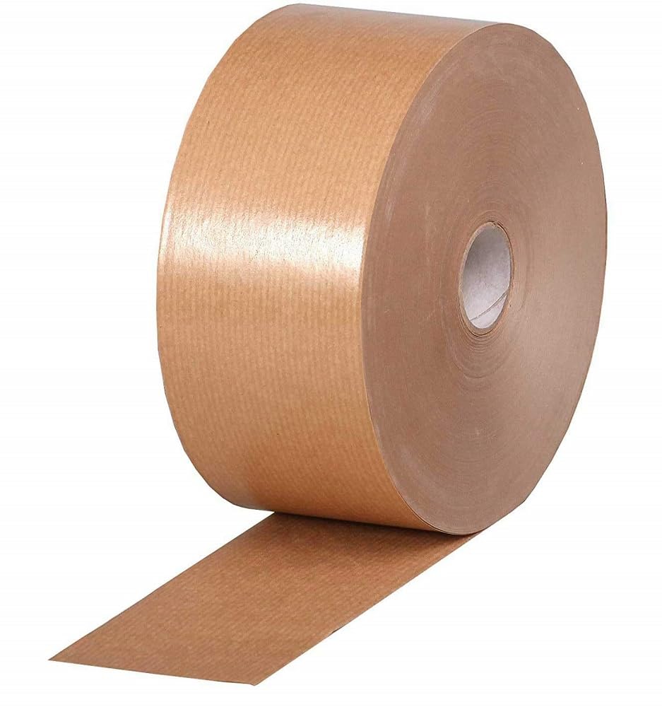 Clairefontaine - Ref 396802C - Gummed Kraft Tape (Single Roll) - 70mm Width x 200m Length, Becomes Adhesive When Wet, 30mm Core - Suitable for Framing - Brown