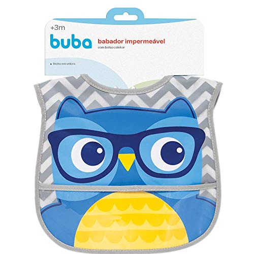 Babador com Bolso Coruja, Buba, Multicor 4 Babador com Bolso Coruja, Buba, Multicor - Imagem 4