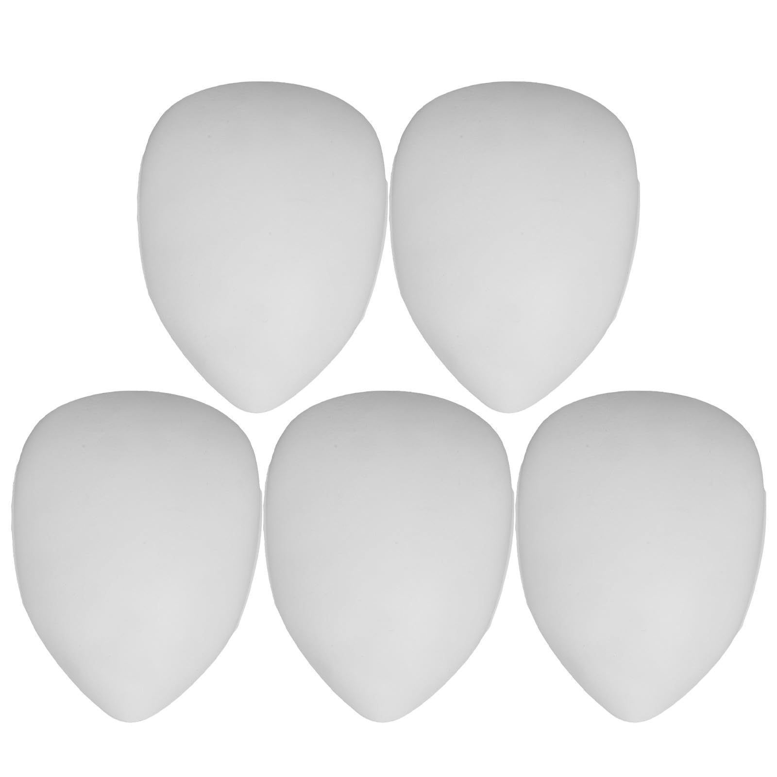 OFFSCH 5pcs White Plastic Blank Paintable Full Face Mask for DIY Cosplay Halloween Party Creative Arts Plain Mask