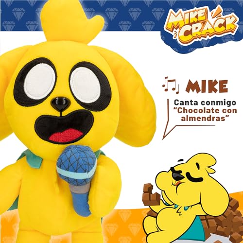 Juguete interactivo Mikecrack, peluche con música y reproducción de voz