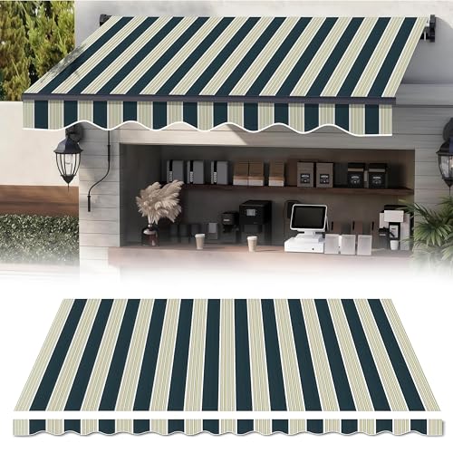 Gvqng Store De Terrasse RéTractable Et Abri Pare-Soleil, Stores De Terrasse ExtéRieurs, Pare-Soleil ImperméAble, pour Jardin, Terrasse Et Balcon (Tissu Uniquement),02,(8.2x5ft) 2.5x1.5m