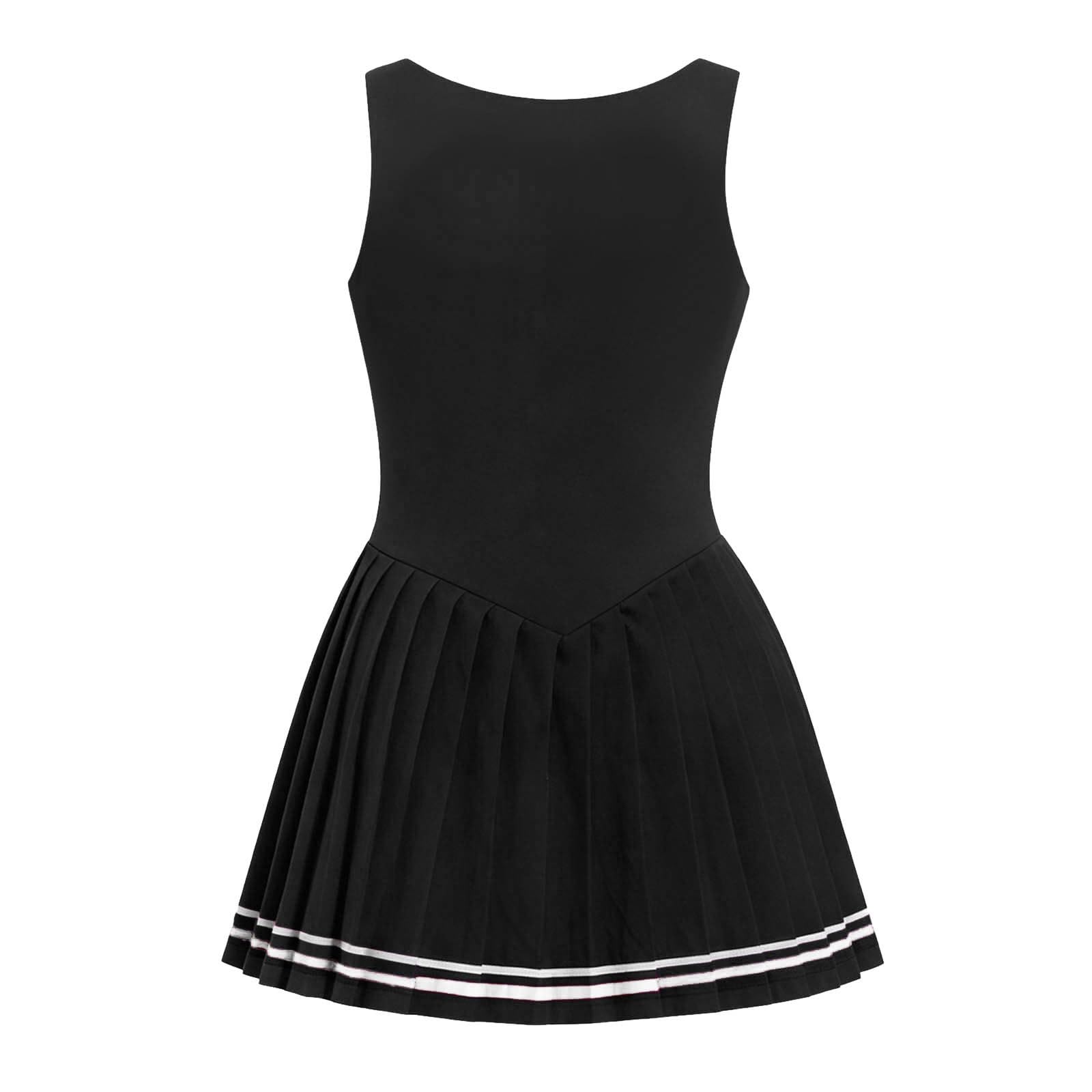 Générique Robe Femme d'Été Robe de Tennis athlétique élégante sans Manches, Respirante et Bien ajustée.