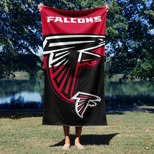 Image of Northwest NFL Atlanta Falcons Microfiber Beach Towel, 30 x 60 Inches - Quick Dry, Sand Resistant, Lightweight, Highly Absorbent, Incisor Design