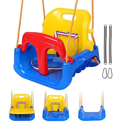 RedSwing Toddler Swing Outdoor,4 in 1 Baby Swing Seat, Anti-Flip Snug and Secure Detachable Infants to Teens Kids Swing Seat for Outdoor Playground, Backyard,Garden,Park,Play Equipment, Large Size Cover
