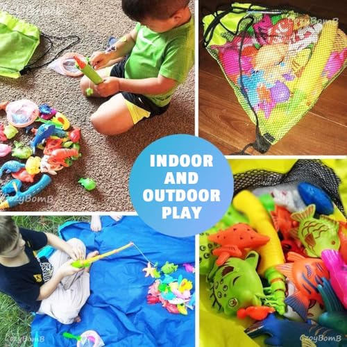 30 Pcs. Angelspiel Magnetisch Wasserspielzeug Kinder Outdoor Pool Spielzeug Kinder ab 3 4 5 Jahre Badewannenspielzeug Badespielzeug Gartenspielzeug für Kinderpool/Planschbecken/Strand