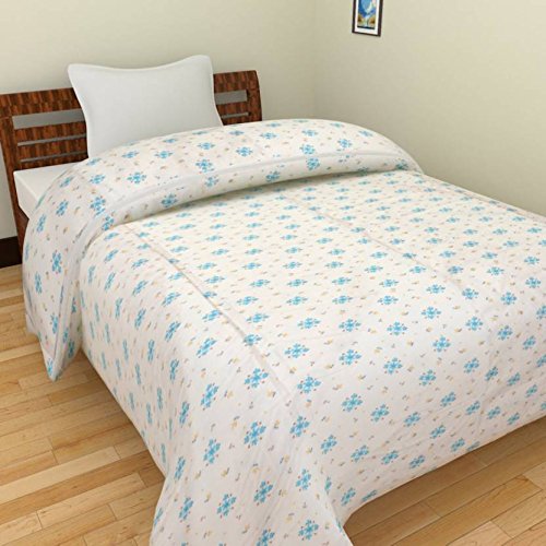 Buy Rajasthani Dohar Double Traditional Sky Floral Soft Dohar Blanket