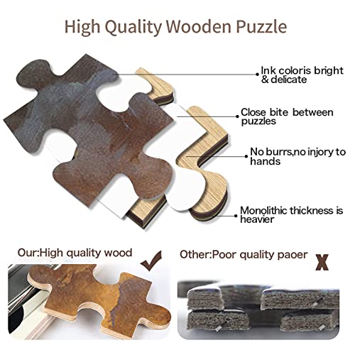 Rompecabezas de madera para adultos WACYDSD 1500 piezas temática Navidad Dragón 87x57cm miniatura 3