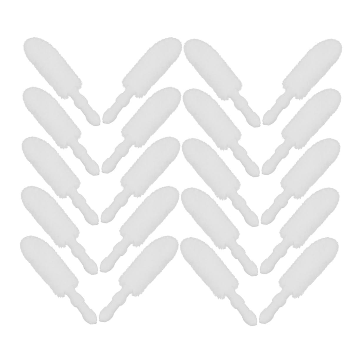 TOVINANNA Convenient Soft Lip Brush Heads 500pcs Disposable Flocking Makeup Brush Tool for Lipstick Lip Gloss