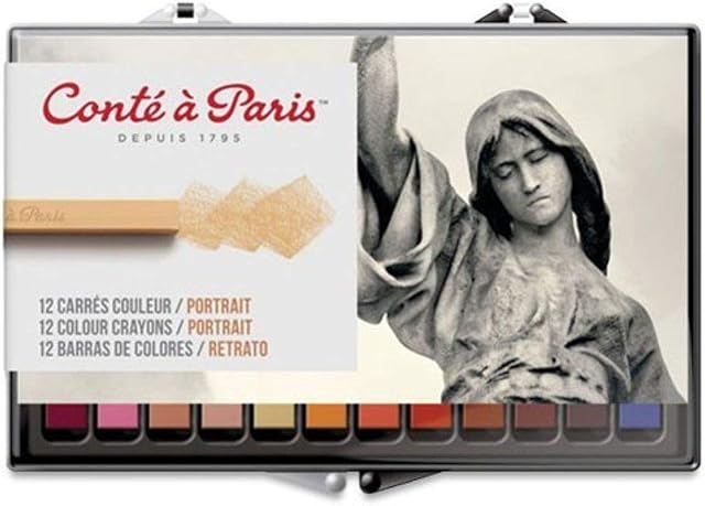 Conte a Paris Pastel Seco Carre Retrato, 50129, 12 Cores