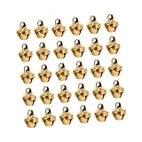 LALAFINA Lot de 600 Clochettes Dorées De 6 Mm pour Bricolage Accessoires De Cloche DIY Gr...