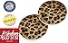 Animal Leopard Print 2.75 x 2.75 Absorbent Ceramic Car Coasters Pack of 2