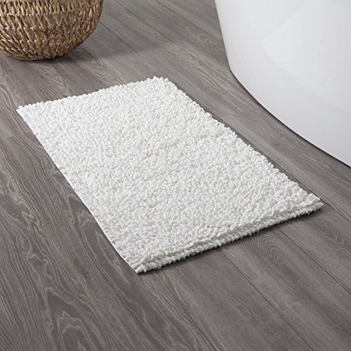 Sealskin Twist Bath Mat, Polyester, White, 60 x 3 x 120 cm