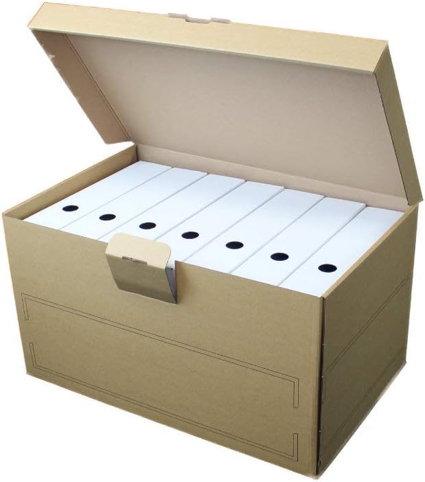 CD Aufbewahrungsbox Pappe 5 Stück Klappdeckelkarton Aktenkarton Archivkarton *Jumbo-Klappdeckel Archivbox A4