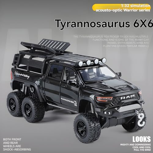 Image of RAM Mammoth Monster Truck Toy Car for Kids | Big Size Off-Road Pickup Truck Model with Built-in Jumpers Suspension | Heavy Duty Toy Vehicle for Boys & Girls