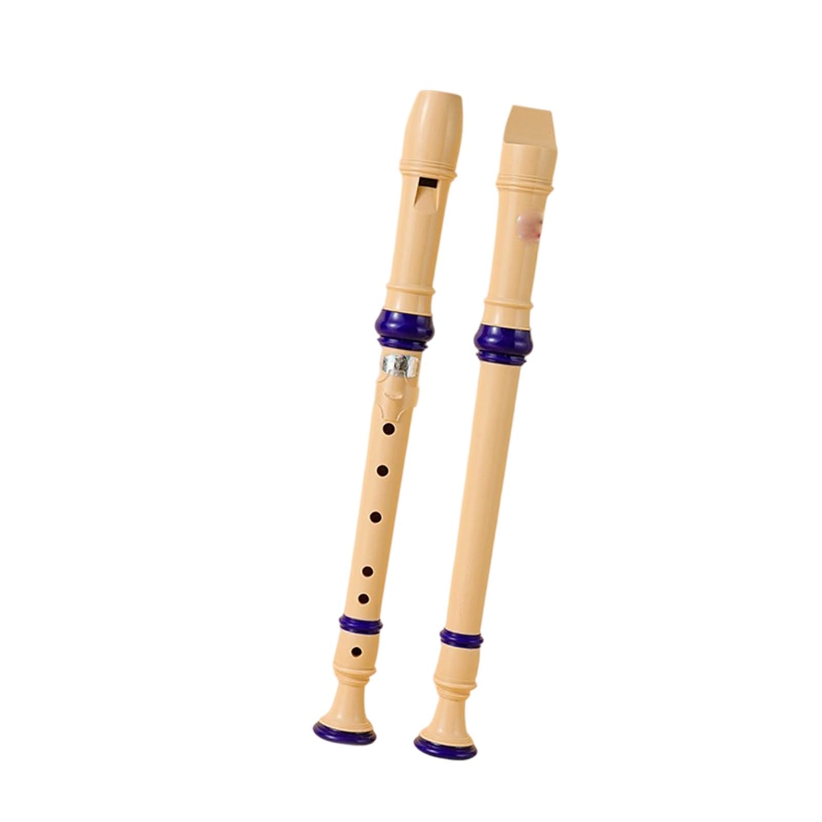 Drewniany Flet Prosty 6 otworowy Flet Prosty Sopranowy (palcowanie Niemieckie) Instrument Początkowy Dla Początkujących(Blue)
