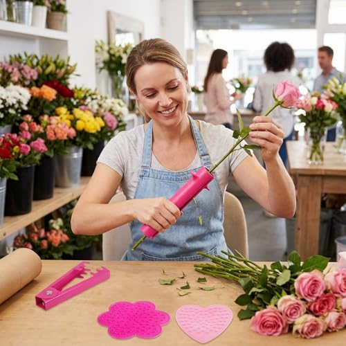 Herramienta para quitar espinas y rosas set 4 piezas miniatura 4