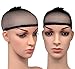 Blisstime Pack of 12 Wig Cap Open End Black Mesh Net Liner Weaving Cap