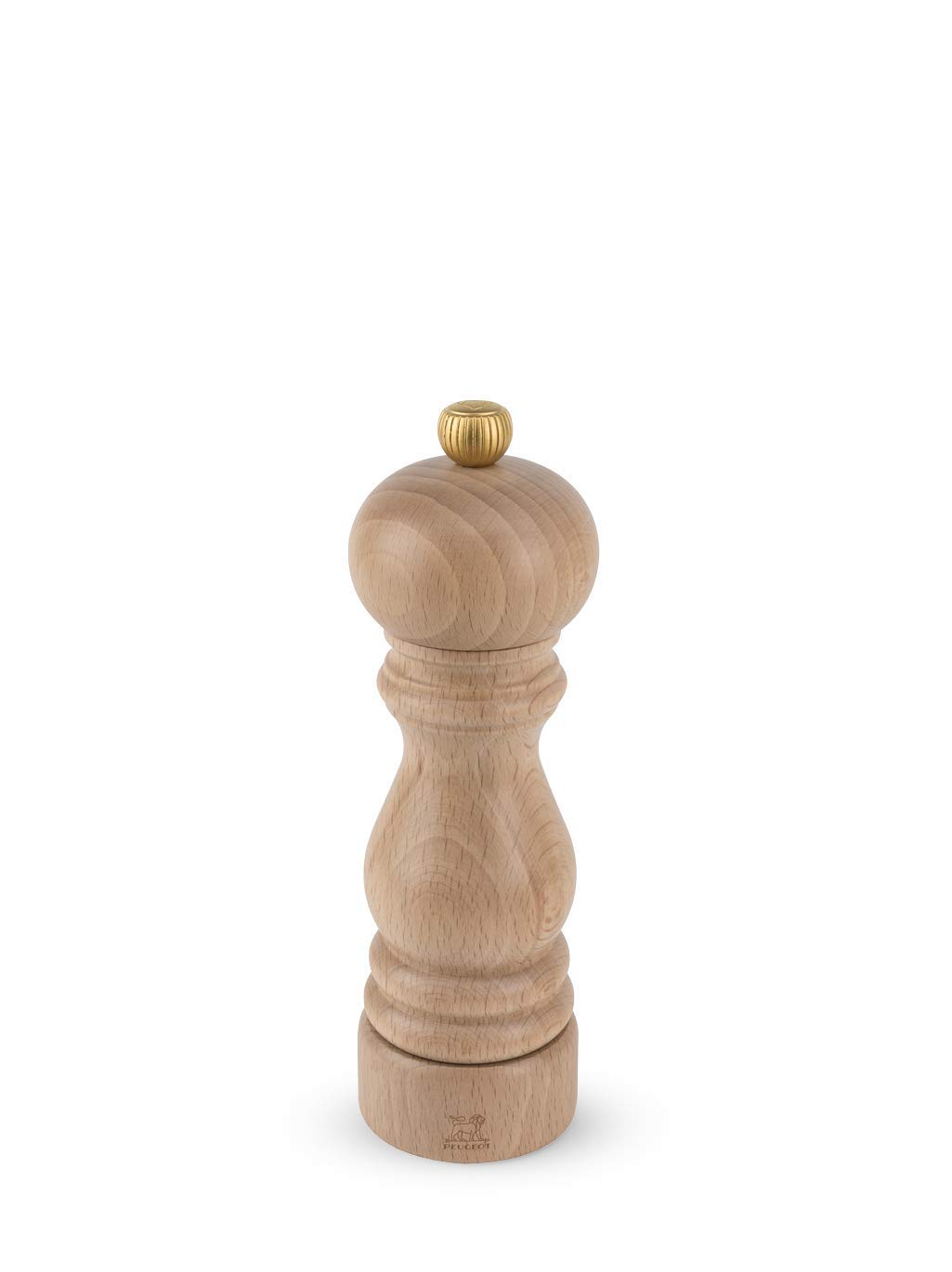 Set con macinino per pepe e sale, altezza 18 cm, colori cioccolato e naturale