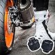 1 Paar Stoßschutz für Motorradgabel vorne aus Carbonfaser, Gabel Slider, Carbon-Faser-Motorrad-Vorderradgabel-Slider-Sturzschutz, CNC Aluminium Vorderradgabel Sturzpads Crash Protector