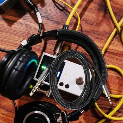Cable de audio SHINEOFI 5mm a 6.35mm 1.5m miniatura 4