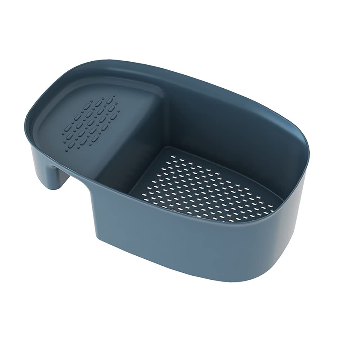 Sink Strainer Colander Drain Basket, Multifunction Saddle-Shaped Mesh Strainer, Corner Food Strainer Over The Sink for Kitchen Waste, Vegetable, Fruits