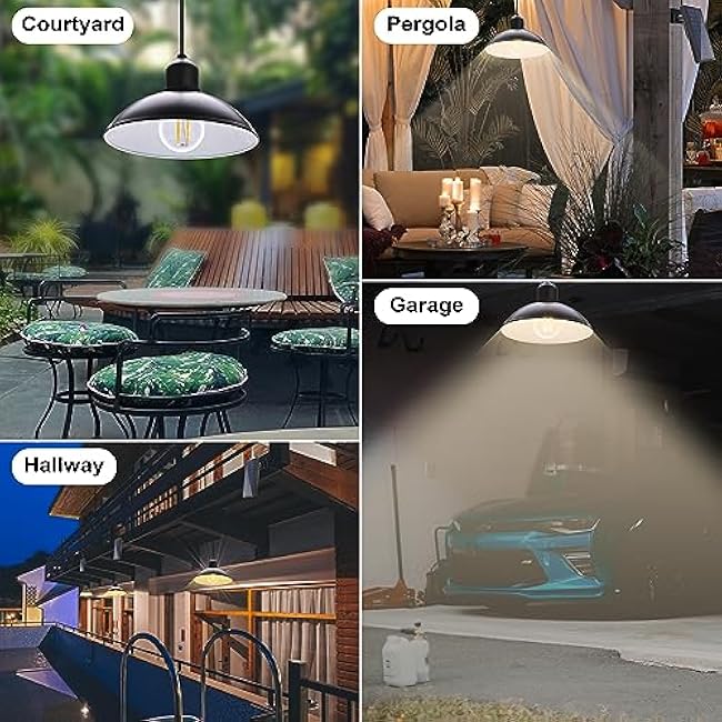 Solar Pendant Lights Metal Lampshade Iron Lampshade
