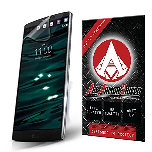 Ace Armor Shield Shatter Resistant Screen Protector for The LG V10 with Free Lifetime Replacement Warranty