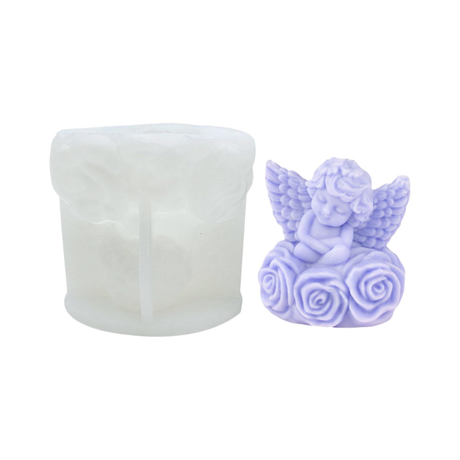 YTtkku Silicone Making Detailed Angelic Figure Heat Safe for Projects Creative Gift Christmas Home Decoration Angelic Silicone
