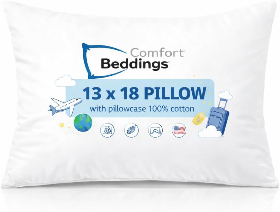 Almohada de Fibra de Poliéster 45.72 x 33.02 cm Compacta y Lavable