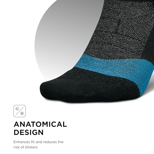 Image of Feetures Merino 10 Cushion Quarter Sock Stripe