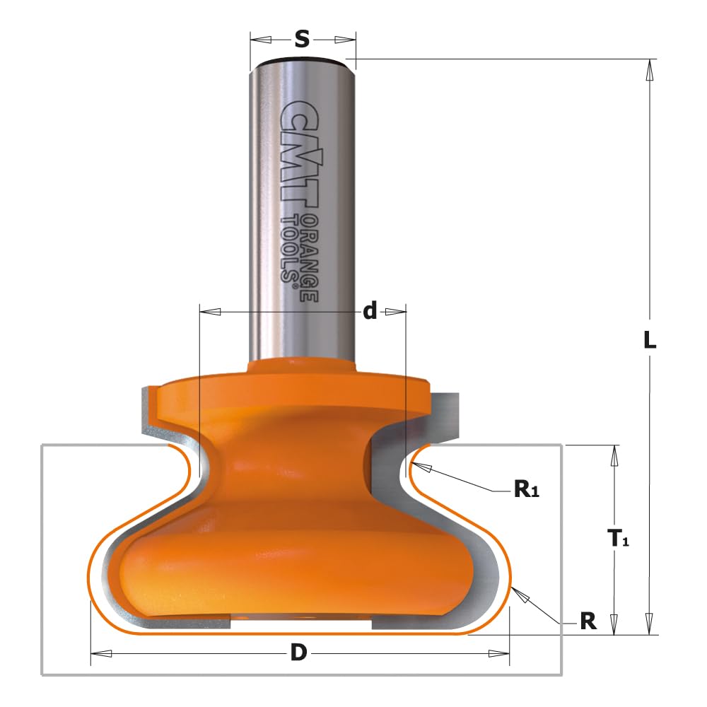 CMT Orange Tools 955.601.11 – Bit do wyciągania palców Hw S=12 D=47,6X28,5