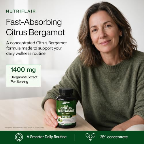 NutriFlair Organic Citrus Bergamot 1400mg